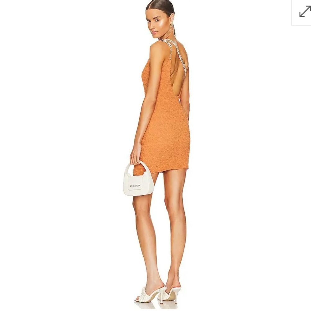 Camila Coelho Ursula Peach One Shoulder Bodycon Dress Revolve Size Small - Picture 11 of 11